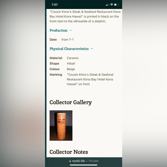 RARE! Collectable! Bamboo Tiki Mug Cousin KIMO’S Steak ‘N Seafood Kona Bay Hotel - Picture 15 of 16